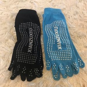 2 Yoga non-slip toe socks